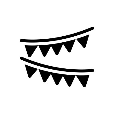 parti vektör simgesi düz simge