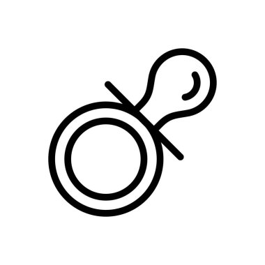 emiş vektörü ince çizgi simgesi