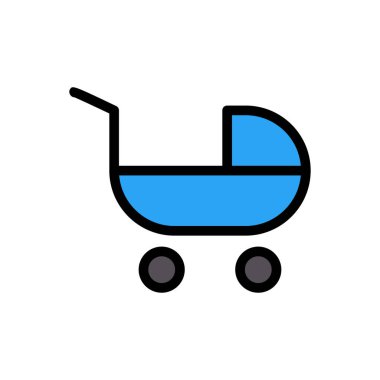 bebek vektör renk çizgisi simgesi