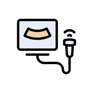 rapor vektör renk çizgisi simgesi