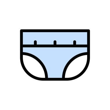 iç çamaşırı vektör renk çizgisi simgesi