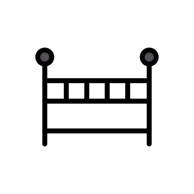 bebek vektör renk çizgisi simgesi