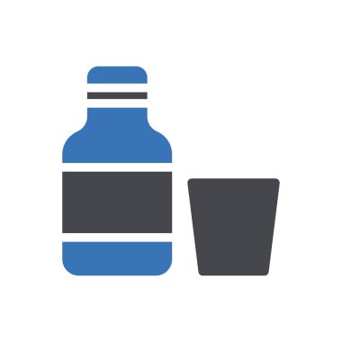 şişe vektör renk simgesi