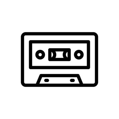 bant vektörü ince çizgi simgesi