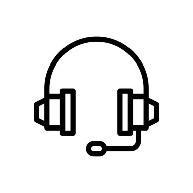 ses vektörü ince çizgi simgesi