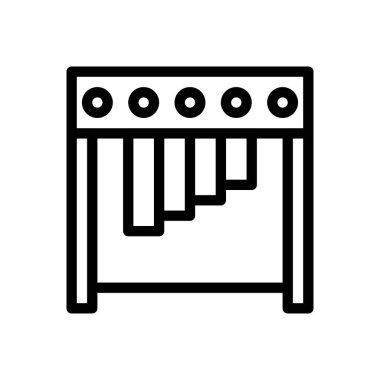 enstrüman vektörü ince çizgi simgesi