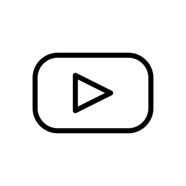 vektör ince çizgi simgesini çal