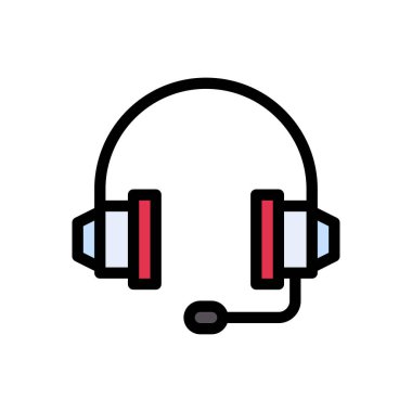 ses vektörü renk çizgisi simgesi