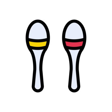 müzik vektörü renk çizgisi simgesi