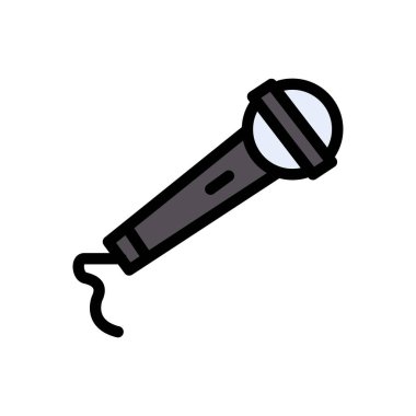 hoparlör vektör renk çizgisi simgesi