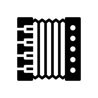 müzik vektörü düz simge