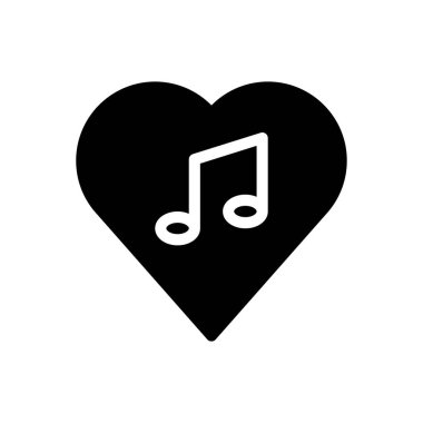 müzik vektörü düz simge