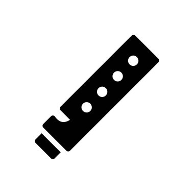 müzik vektörü düz simge
