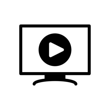 LCD vektör düz simge