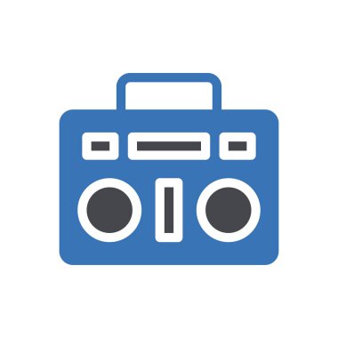 radyo vektörü renk simgesi