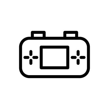 oyun vektörü ince çizgi simgesi