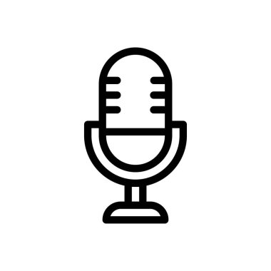 hoparlör vektörü ince çizgi simgesi