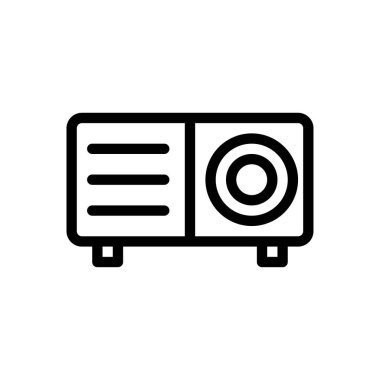 sunum vektörü ince çizgi simgesi