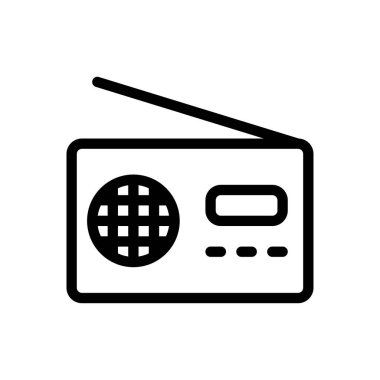 anten vektörü ince çizgi simgesi