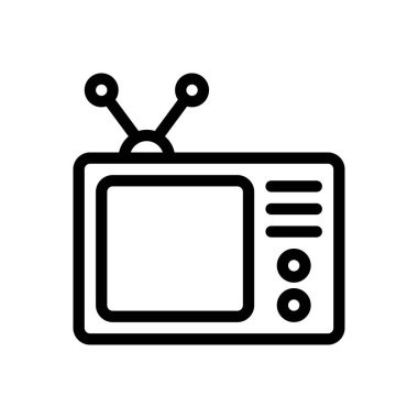 anten vektörü ince çizgi simgesi