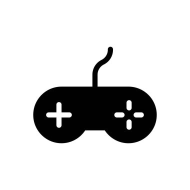 oyun vektörü sembolü düz simge