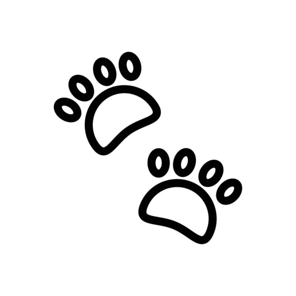 Cat Vector Thin Line Icon — 스톡 벡터