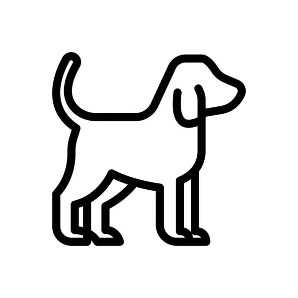 Pet Vector Thin Line Icon — Stock Vector