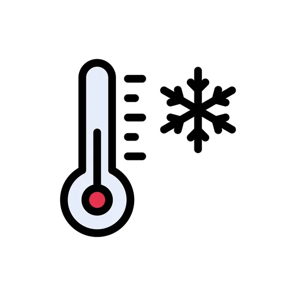 Clima Vetor Cor Linha Ícone —  Vetores de Stock