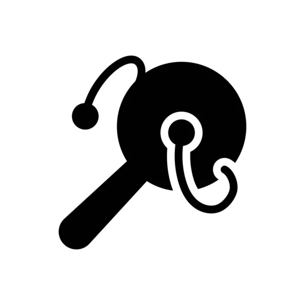 Shake Vektor Glyphen Flaches Symbol — Stockvektor