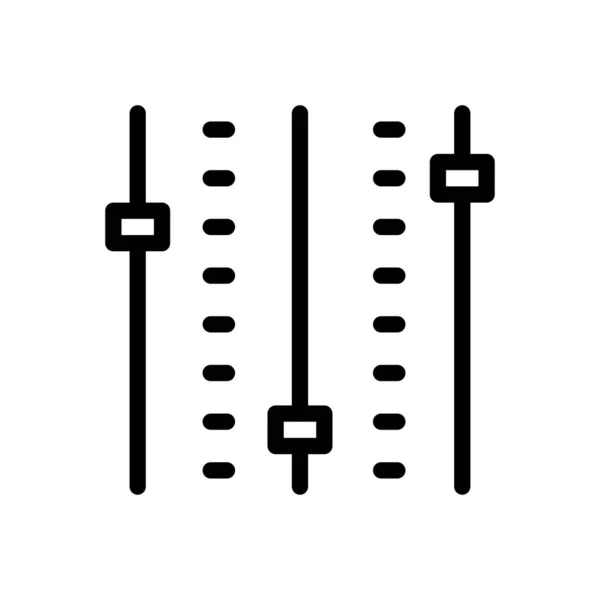 Ajuste Vector Delgada Línea Icono — Archivo Imágenes Vectoriales