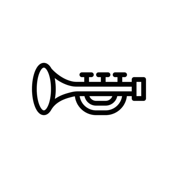 Icône Ligne Mince Vecteur Musique — Image vectorielle