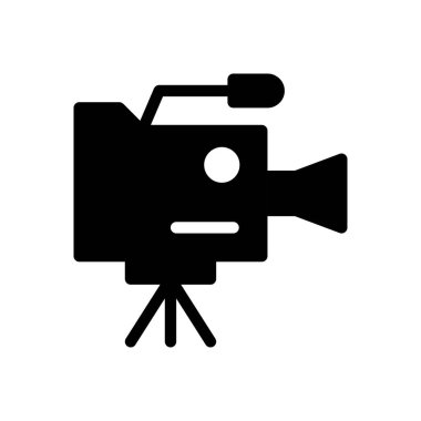 video vektör düz simge