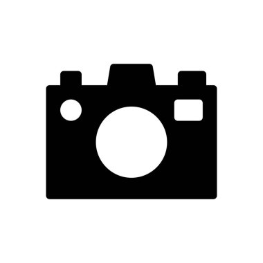 kamera vektör simgesi düz simge
