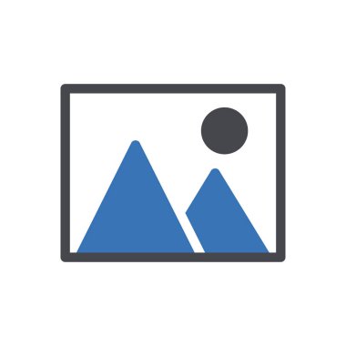 fotoğraf vektörü renk simgesi