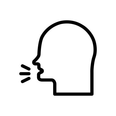 Virüs vektörü ince çizgi simgesi