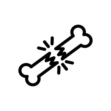 Kırık vektör ince çizgi simgesi