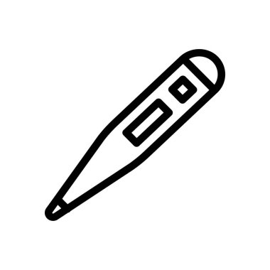 ateş vektörü ince çizgi simgesi