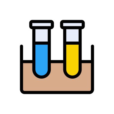 tüp vektör renk çizgisi simgesi