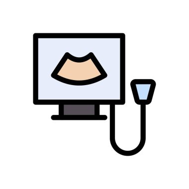 rapor vektör renk çizgisi simgesi