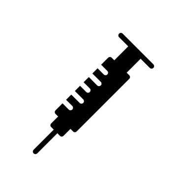 aşı vektörü kabartması düz simge