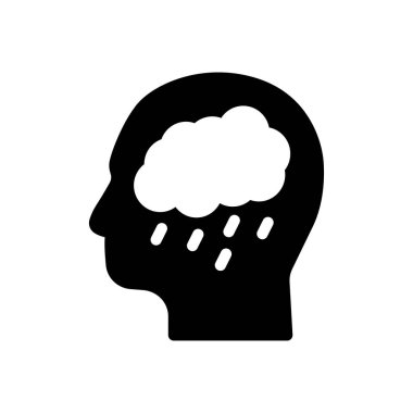 Beyin vektör düz simge