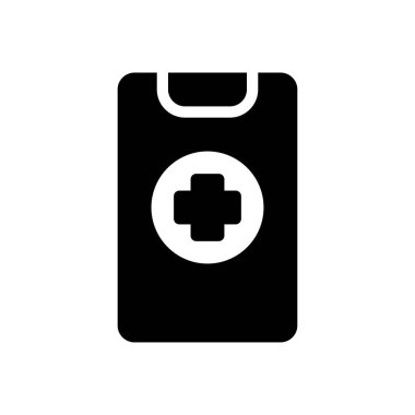 tıbbi vektör sembolü düz simge