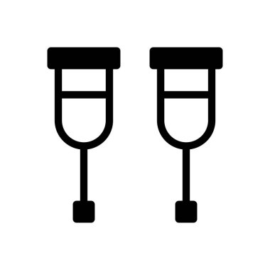 tıbbi vektör sembolü düz simge