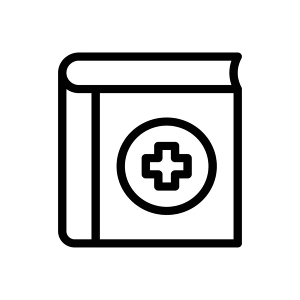 Ikona Wektora Szpitalnego Cienkiej Linii — Wektor stockowy