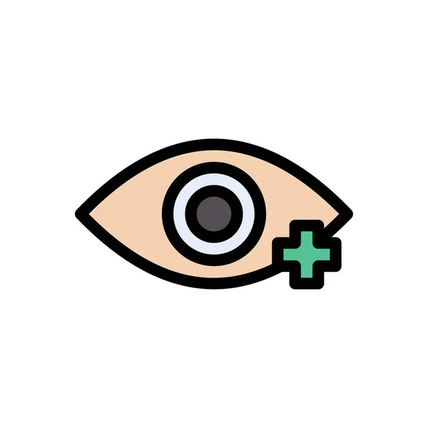 Eyesight Vector Color Line Icon — Stock Vector