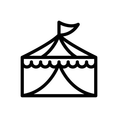 sihirli vektör ince çizgi simgesi