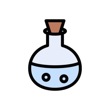 zehirli vektör renk çizgisi simgesi