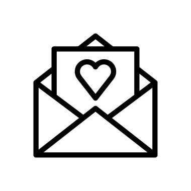 mesaj vektörü ince çizgi simgesi