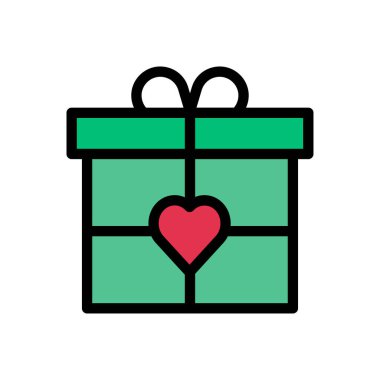 mevcut vektör renk çizgisi simgesi