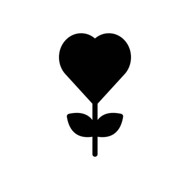 büyüme vektörü glyph düz simgesi